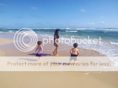 Me and my littles at the beach